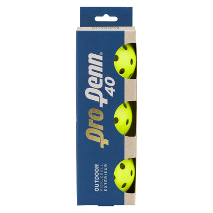 Pro Penn 40 Outdoor Pickleballs | 3 Pack