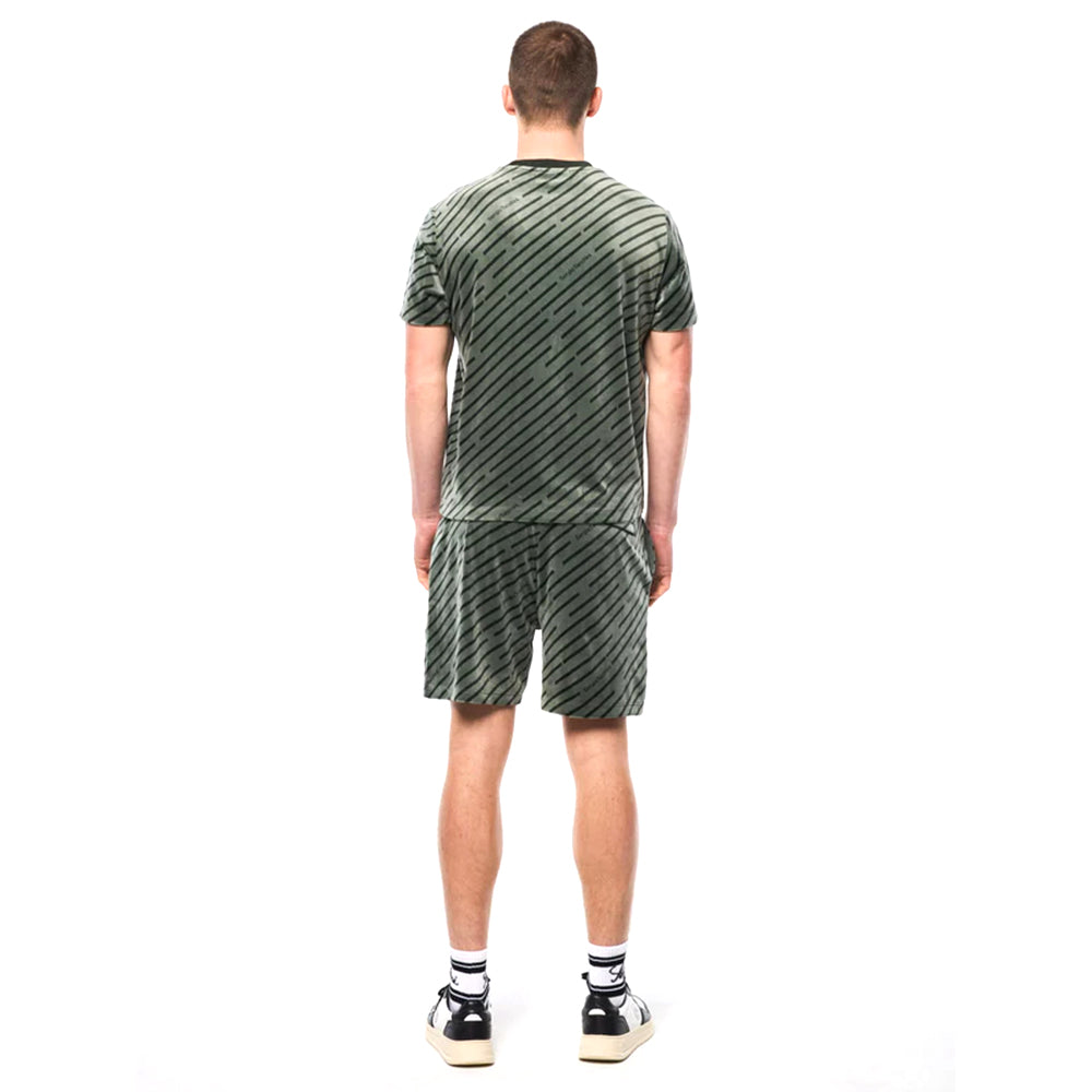 Sergio Tacchini Obliquo Velour Shirt | Agave Green
