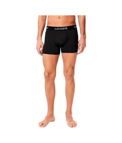 Calzoncillos Lacoste Microfibra Negro 2025 (Pack x3)