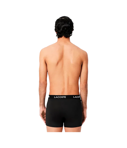 Calzoncillos Lacoste Microfibra Negro 2025 (Pack x3)