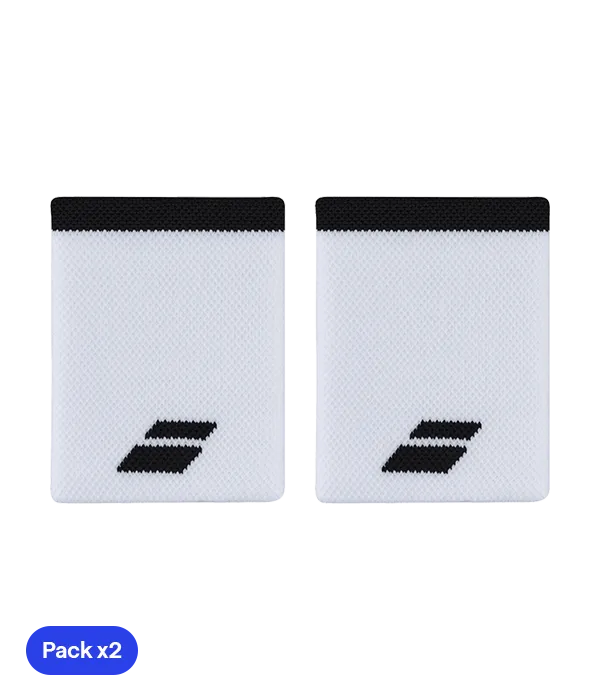 Wristband Babolat Jumbo Blanco/Negro (Pack x2)