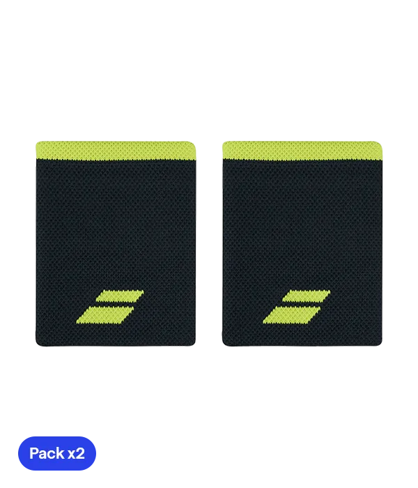 Wristband Babolat Jumbo Gris/Amarillo (Pack x2)