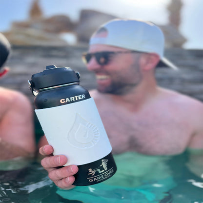 FUELSTATION Bottle: White Magnetic Sleeve