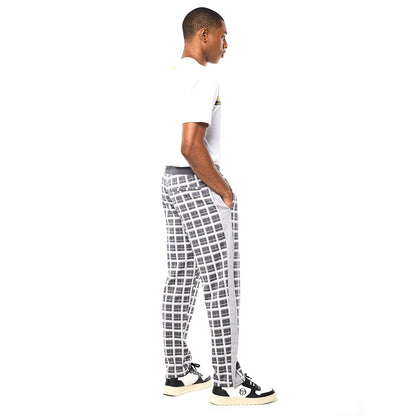 Sergio Tacchini Damarindo Check Track Pant - Quiet Grey