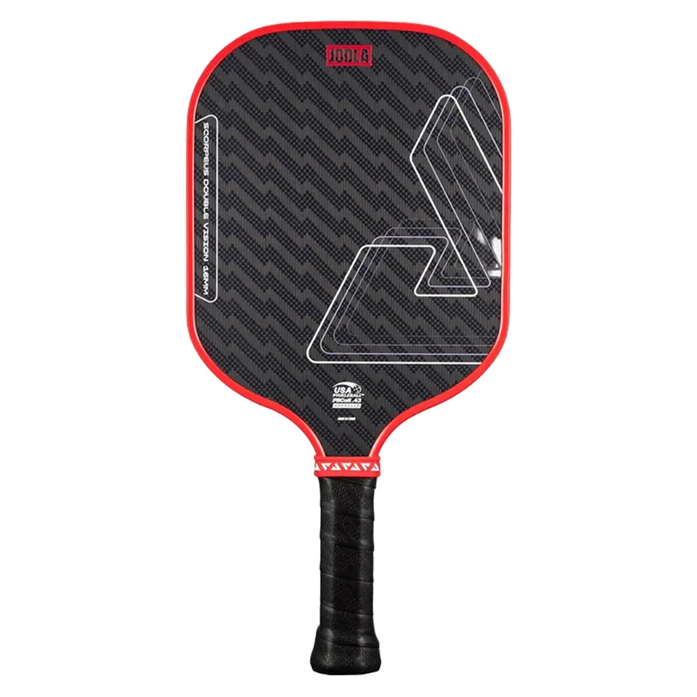 Scorpeus Double Vision 16mm Pickleball Paddle Orange Red