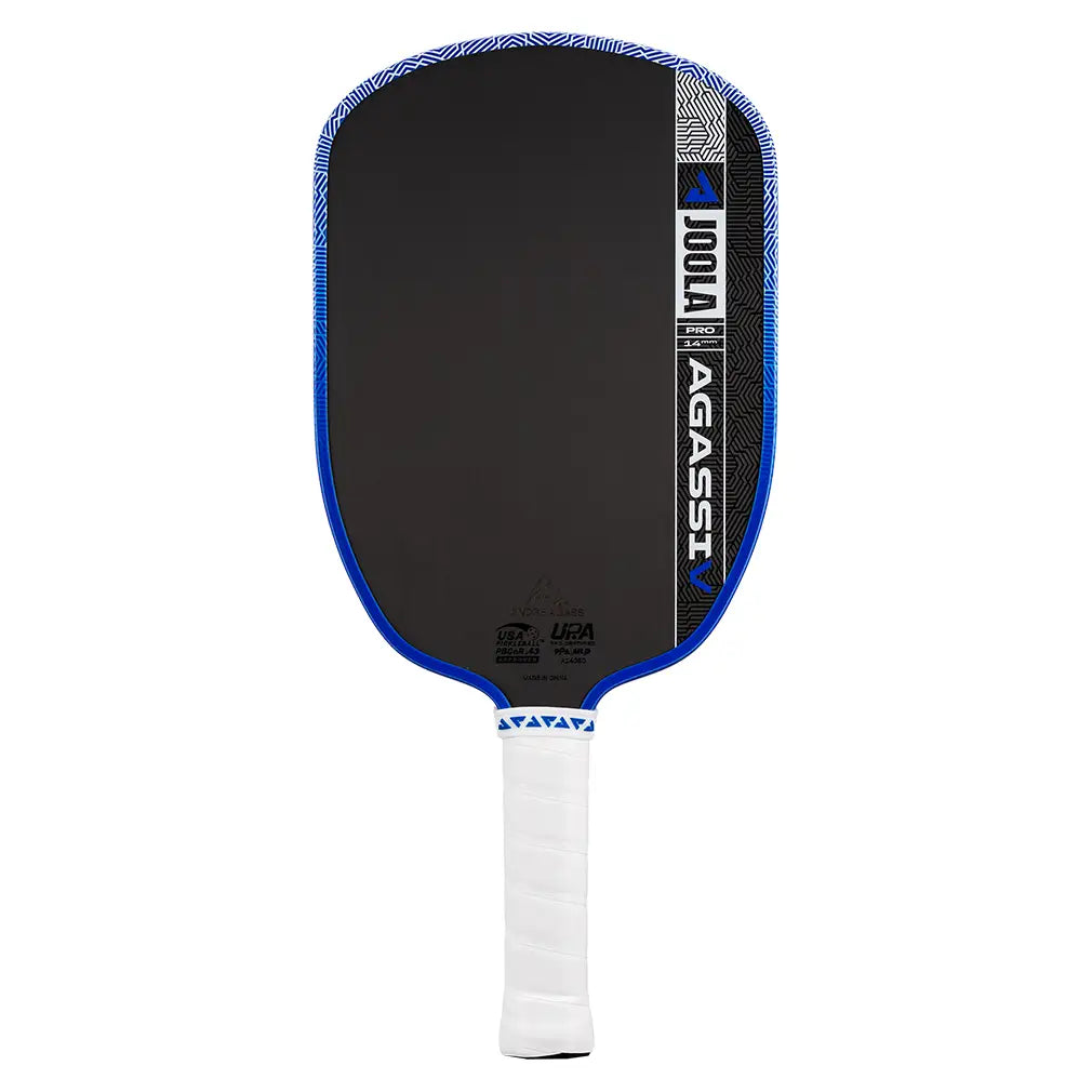 Agassi Pro V Andre Agassi 14mm Pickleball Paddle Royal Blue