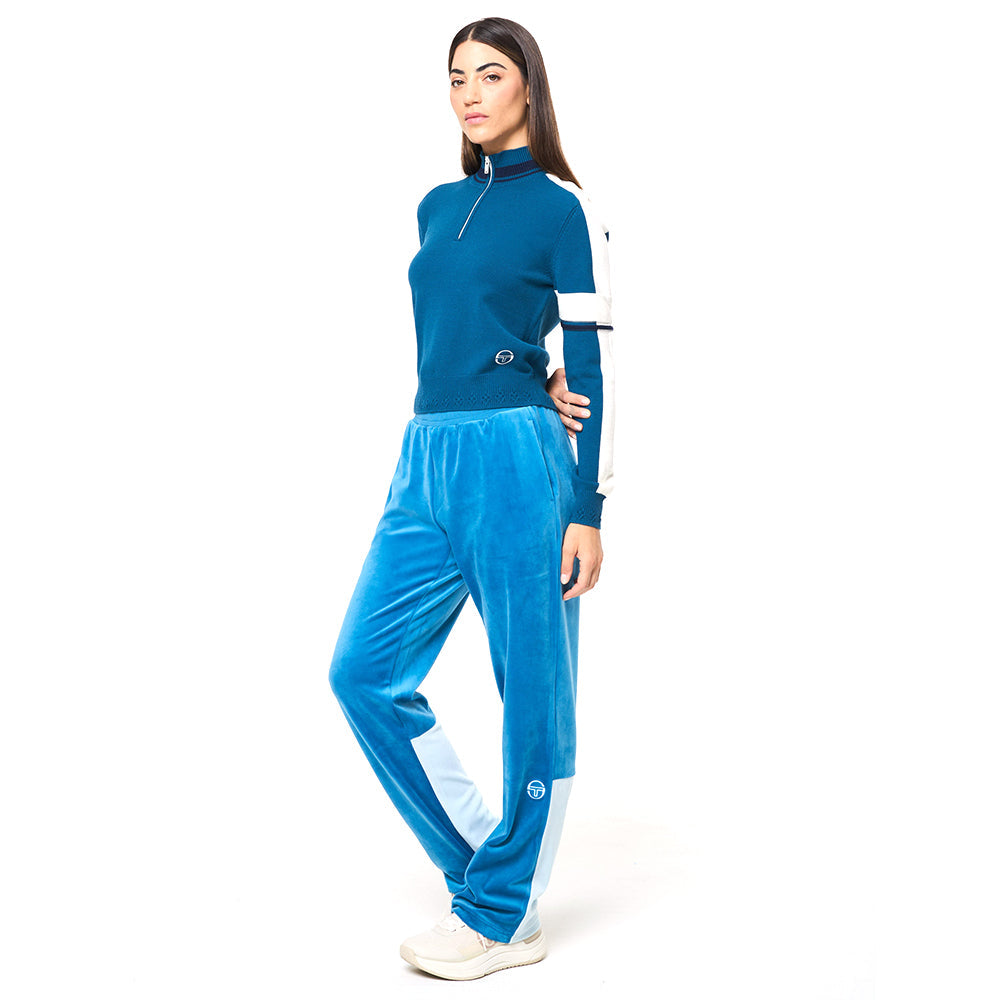 Sergio Tacchini Nota Knit Quarter Zip - Mykonos Blue
