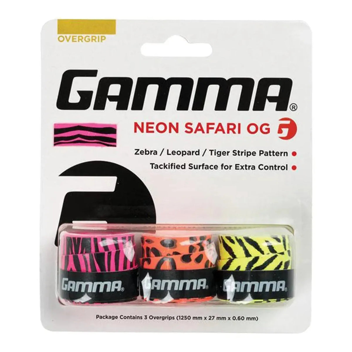 Neon Safari Tennis Overgrip-Accessories-Gamma-63533-DEFAULT-L-Tennis Express