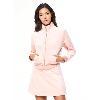 Sergio Tacchini Piera Velour Track Jacket - Evening Sand