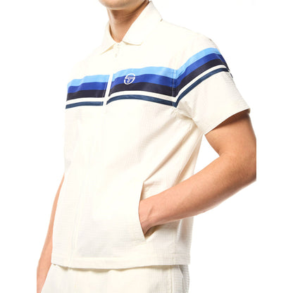 Sergio Tacchini Striscia Short Sleeve Track Jacket | Gardenia