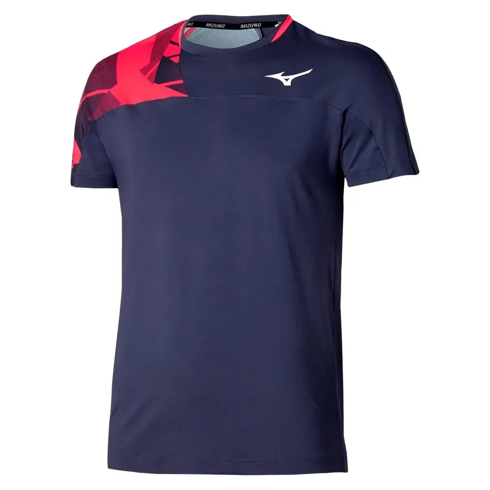 Men's Shadow Tennis Top Odyssey Grey-Apparel-Mizuno-650004-9W9WF25-1-1-[Sku]-Tennis Express