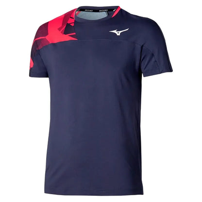Men's Shadow Tennis Top Odyssey Grey-Apparel-Mizuno-650004-9W9WF25-1-1-[Sku]-Tennis Express