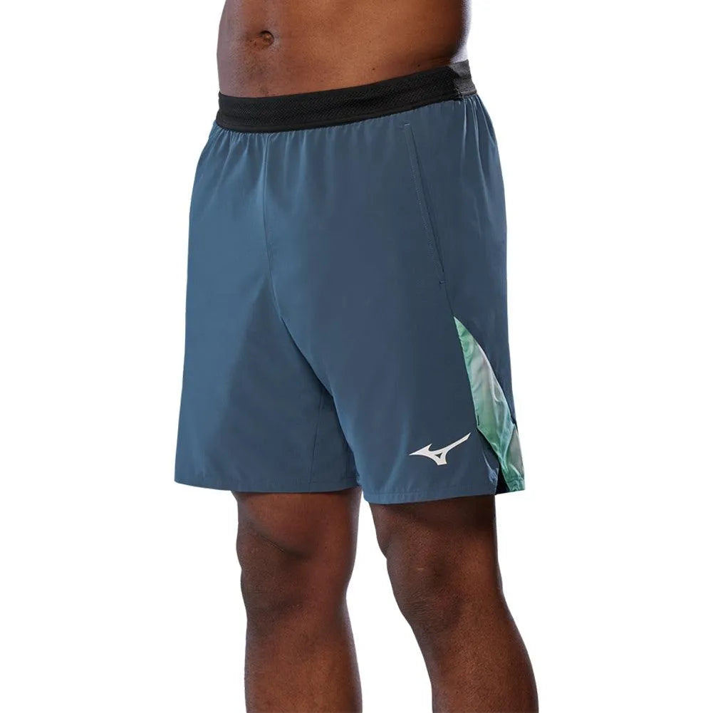 Men's 8-inch Amplify Tennis Short Vintage Indigo-Apparel-Mizuno-650009_8Z8Z-Tennis Express