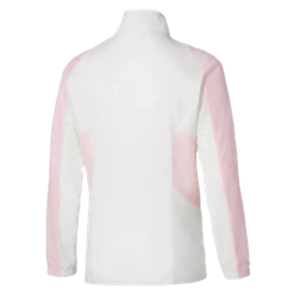 Women's Shadow Tennis Jacket White and Pinkesque
