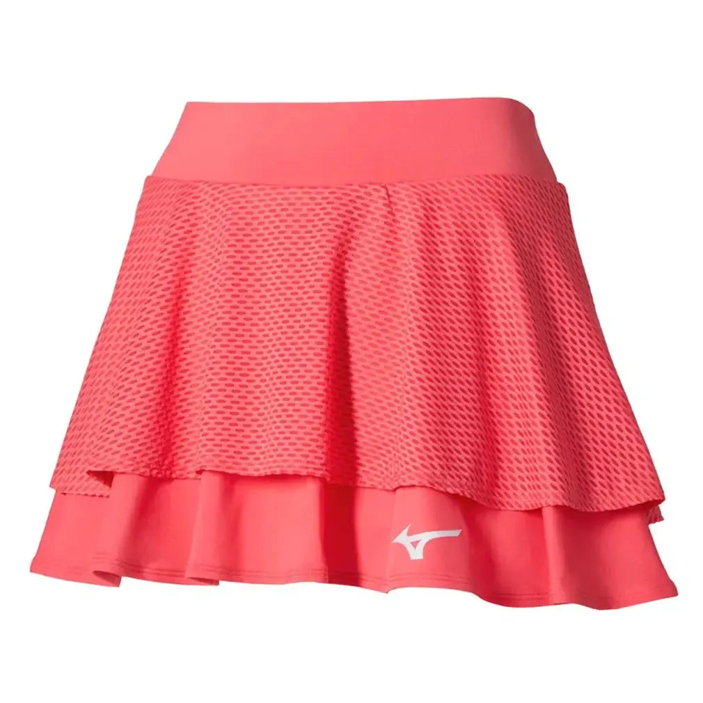 Women's Printed Tennis Skort Barely Pink-Apparel-Mizuno-650015-1J1JF25-Tennis Express