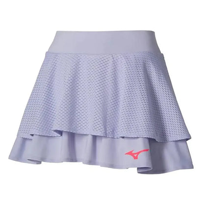 Women's Printed Tennis Skort Icelandic Blue-Apparel-Mizuno-650015-IBIBF25-Tennis Express