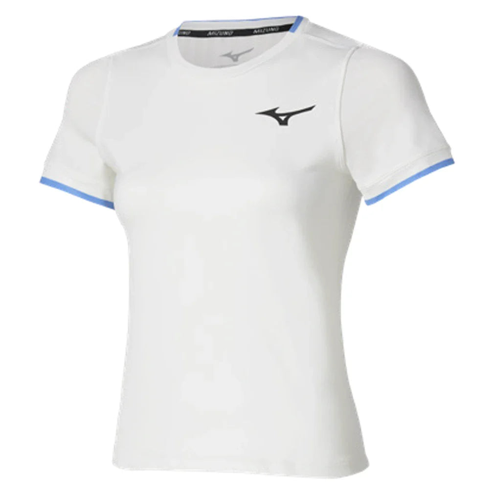 Women's Printed Tennis Tee White-Apparel-Mizuno-650027-0000-Tennis Express
