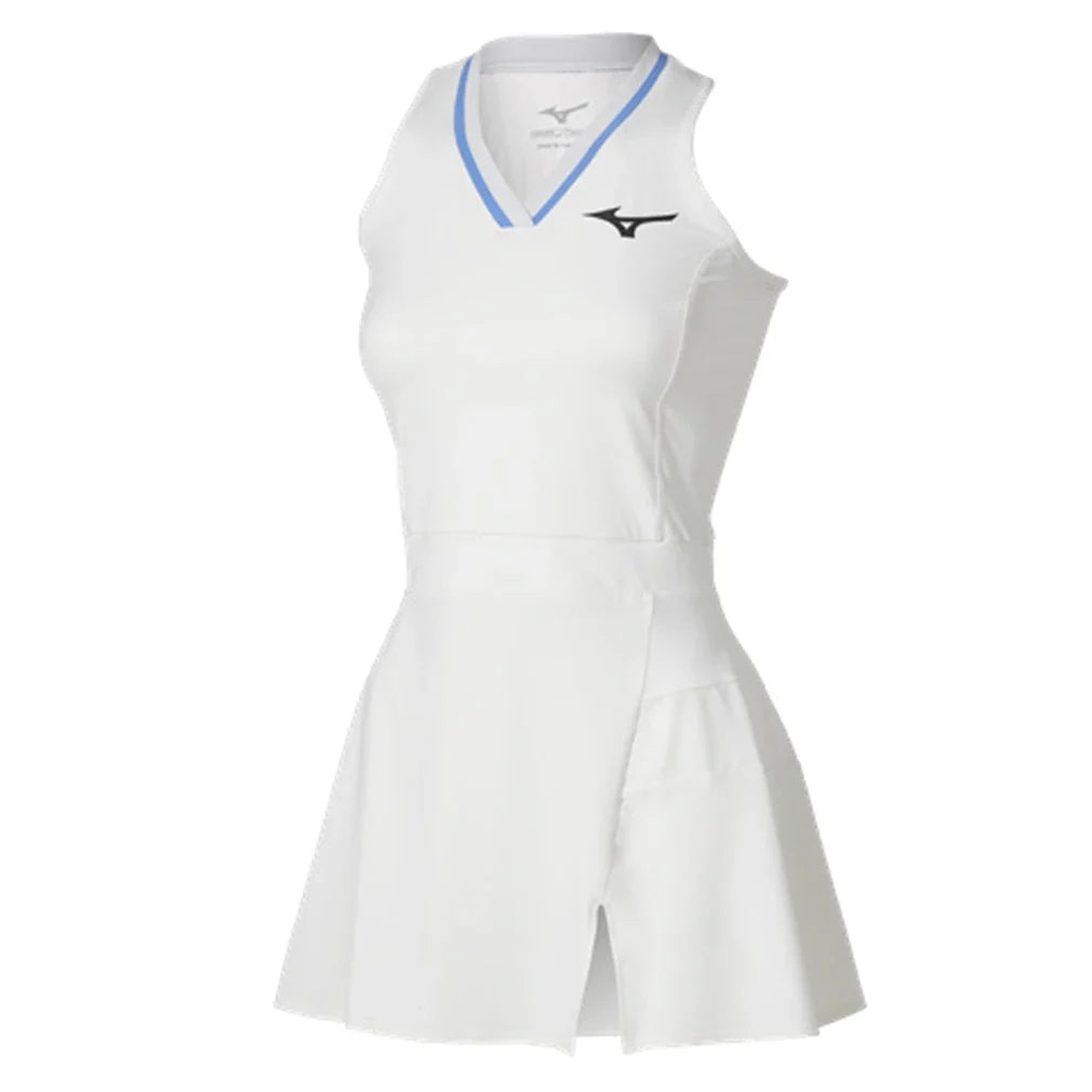 Women's Printed Tennis Dress White and Yellow-Apparel-Mizuno-650030-0030-Tennis Express