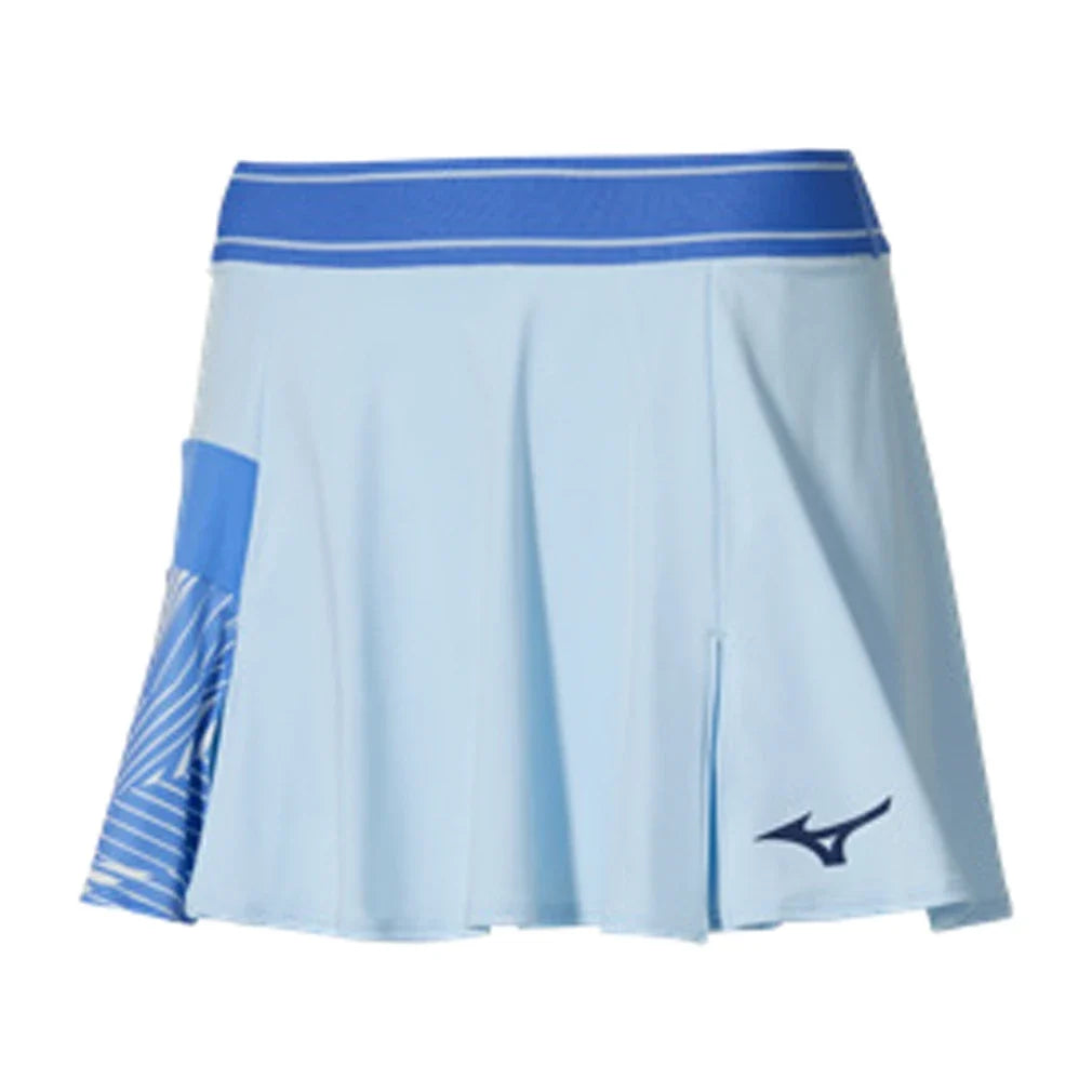 Women's Printed Flying Tennis Skort Ice Water-Apparel-Mizuno-650034-IWIW-Tennis Express