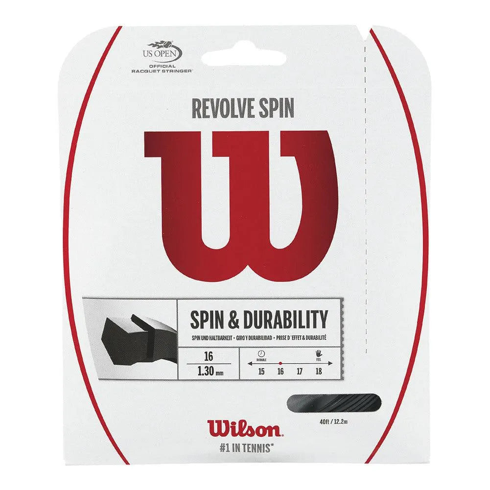 Revolve Spin Tennis String-Strings-Wilson-65316-BLACK-L-Tennis Express