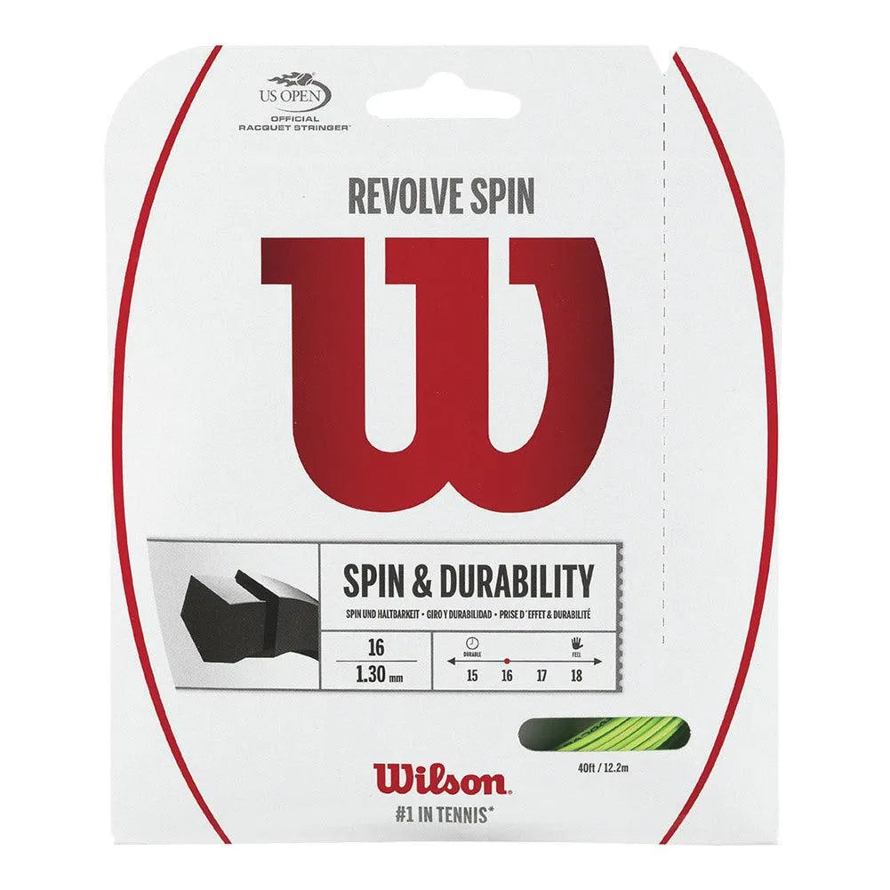 Revolve Spin Tennis String-Strings-Wilson-65316-GREEN-L-Tennis Express