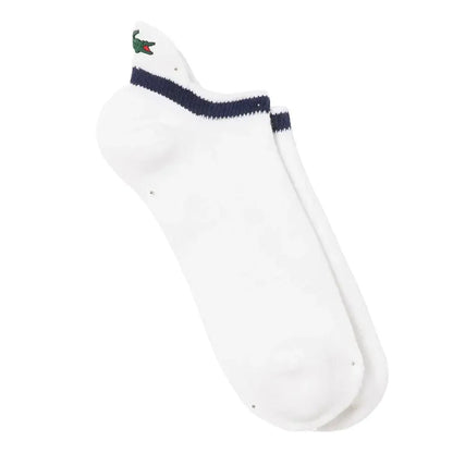 Unisex Low-Cut Technical Socks White and Navy Blue