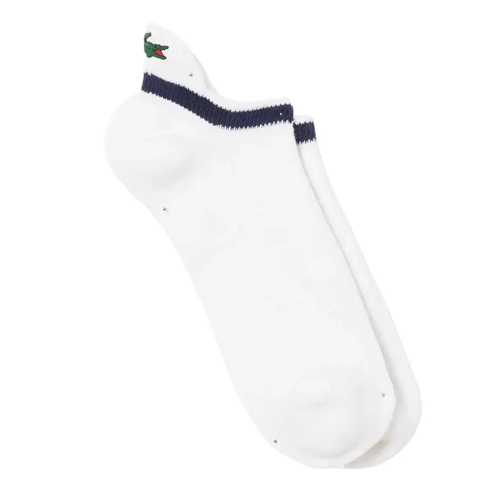 Unisex Low-Cut Technical Socks White and Navy Blue-Socks-Lacoste-669651_29b8339c-1e4c-4e59-b4c5-1b68510fec15-Tennis Express