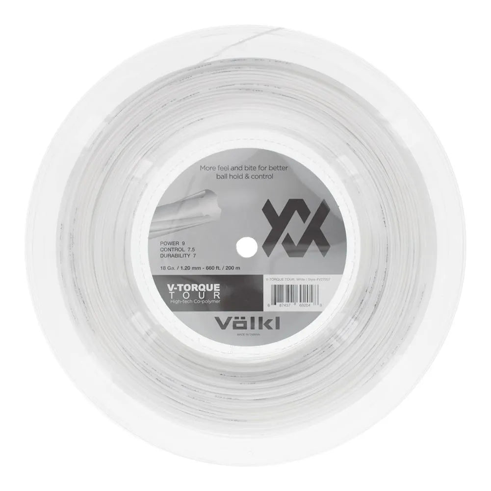 V-Torque Tour Tennis String Reel White-Strings-Volkl-68958-DEFAULT-L-Tennis Express