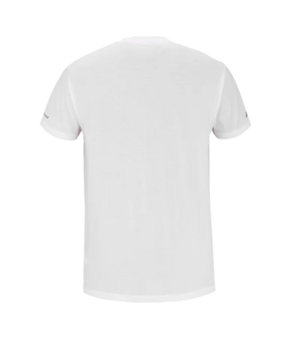 Camiseta Babolat Algodón Blanco/Rosa 2025 J. Lebrón
