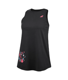 Camiseta Babolat Padel Tank Mujer Negro