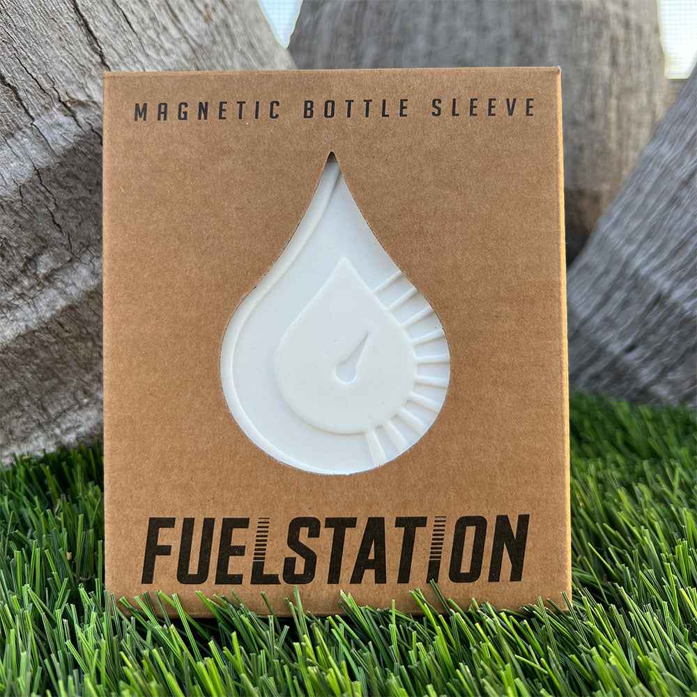 FUELSTATION Bottle: White Magnetic Sleeve