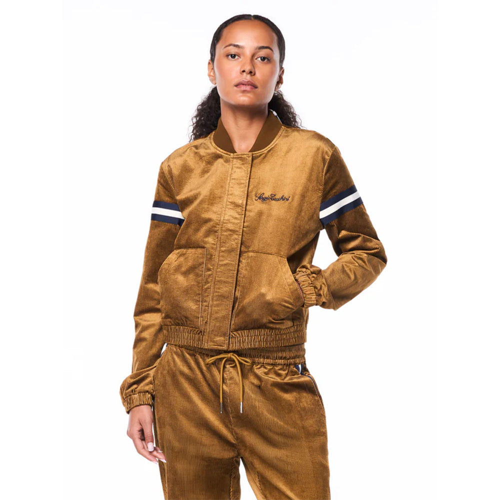 Sergio Tacchini Women's Cordurato Track Jacket |  Bronze Brown