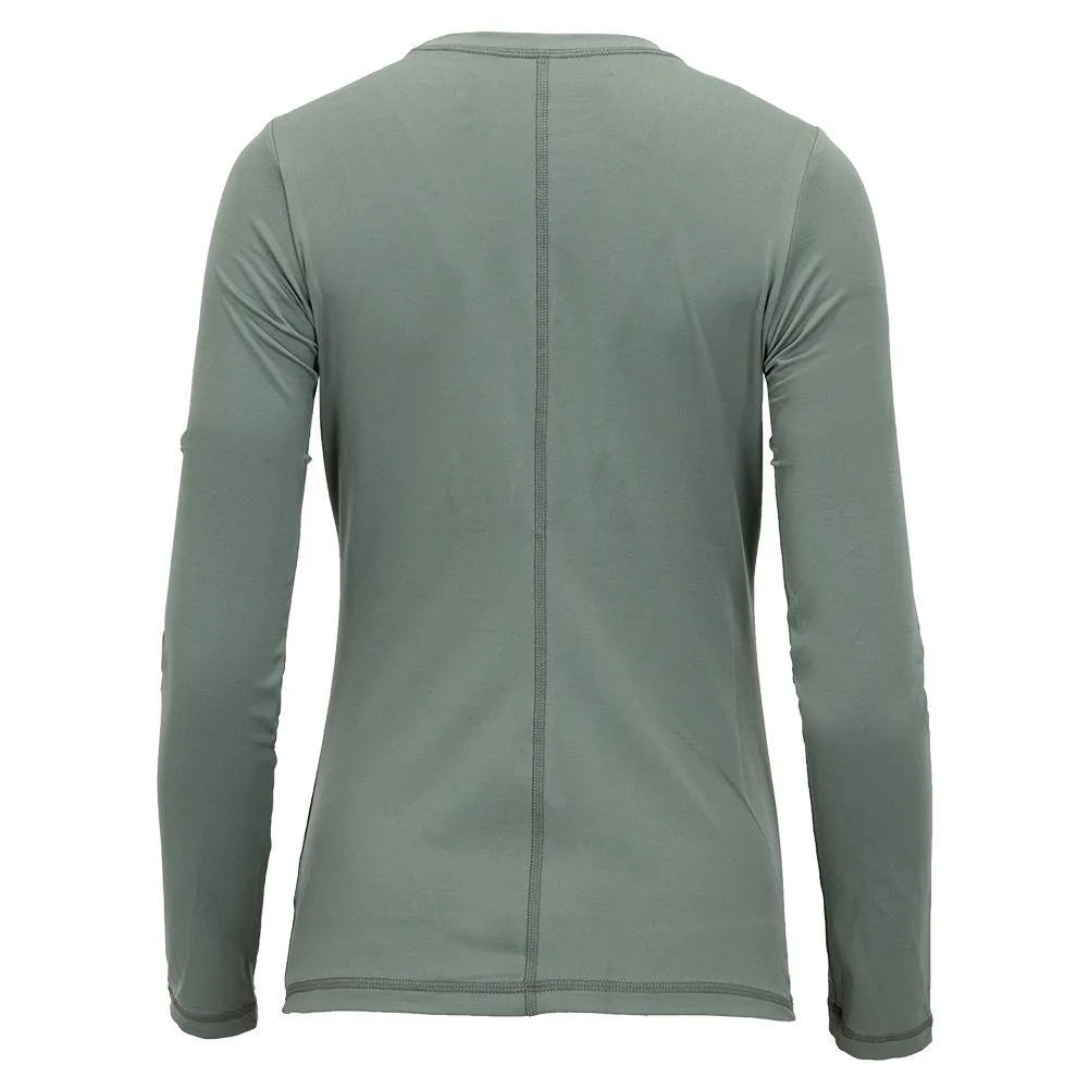 Women's UV Colors Long Sleeve Tennis Top Army-Apparel-Sofibella-7013ARM-H22-2-Tennis Express