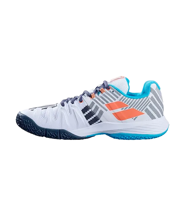 Padel Shoes Babolat Sensa Mujer White/Canyon Sunset