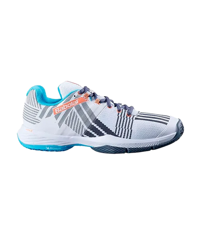 Padel Shoes Babolat Sensa Mujer White/Canyon Sunset