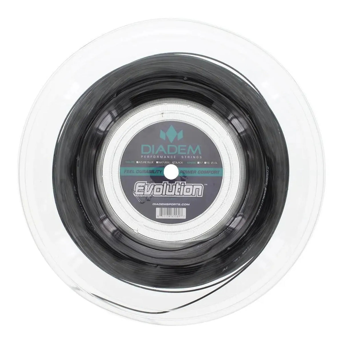 Evolution Tennis String Reel-Strings-Diadem-77820-BLACK-L-Tennis Express