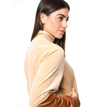 Sergio Tacchini Lina Velour Track Jacket - Candied Ginger