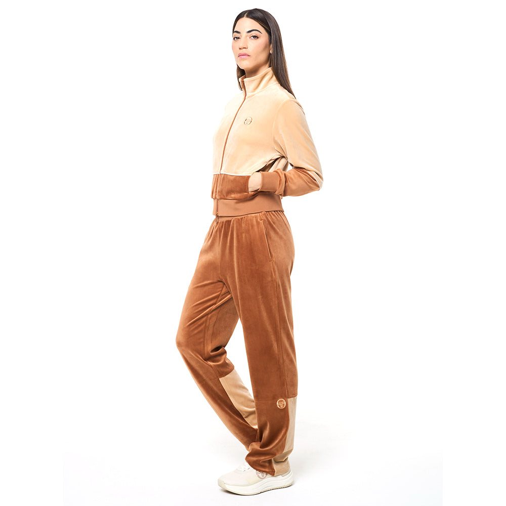 Sergio Tacchini Lina Velour Track Jacket - Candied Ginger