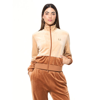 Sergio Tacchini Lina Velour Track Jacket - Candied Ginger