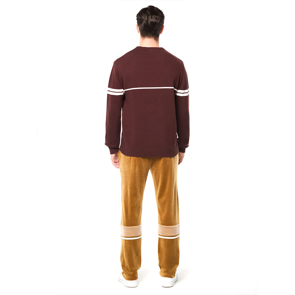 Sergio Tacchini Orion Knit Sweater - Bitter Chocolate/ Gardenia