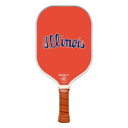 Rally Republic Illinois Fighting Illini Orange Script Illinois Pickleball Paddle