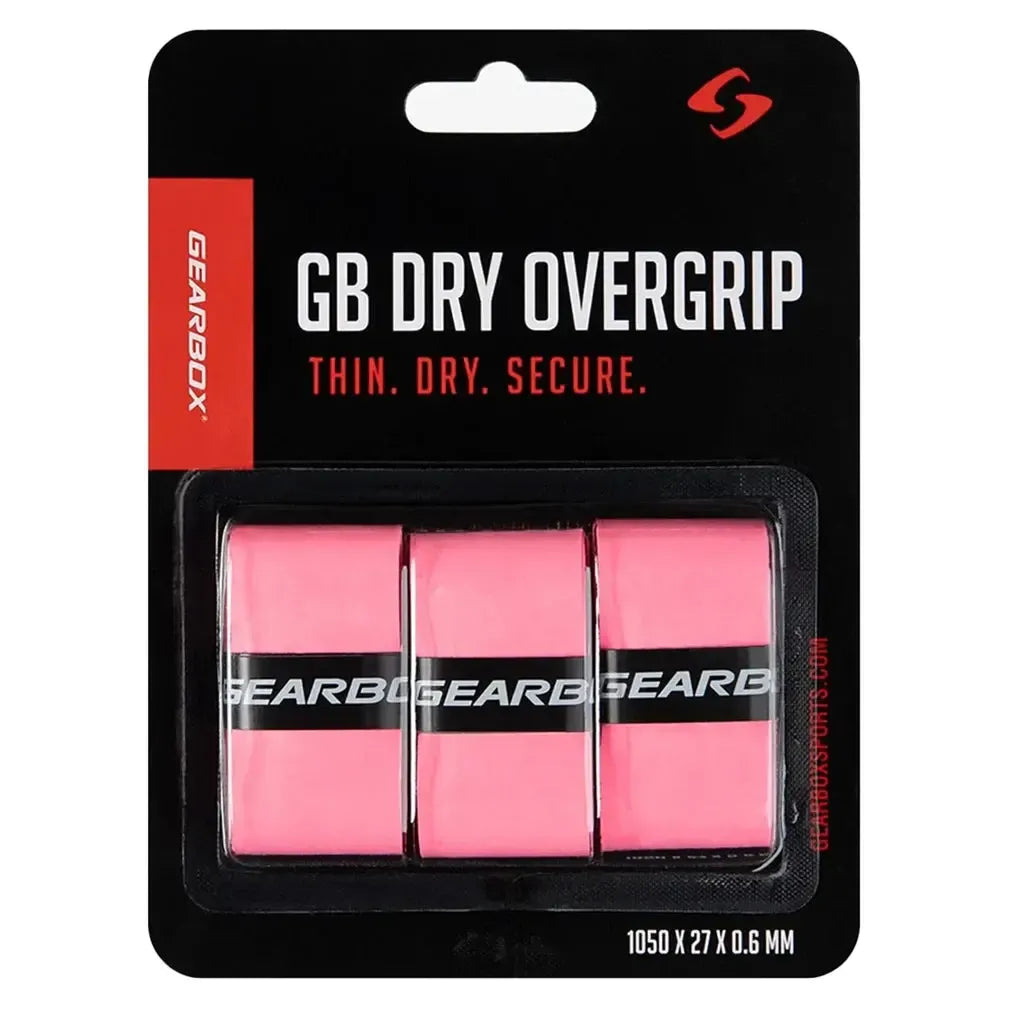 3-Pack Dry Pickleball Overgrip Hot Pink