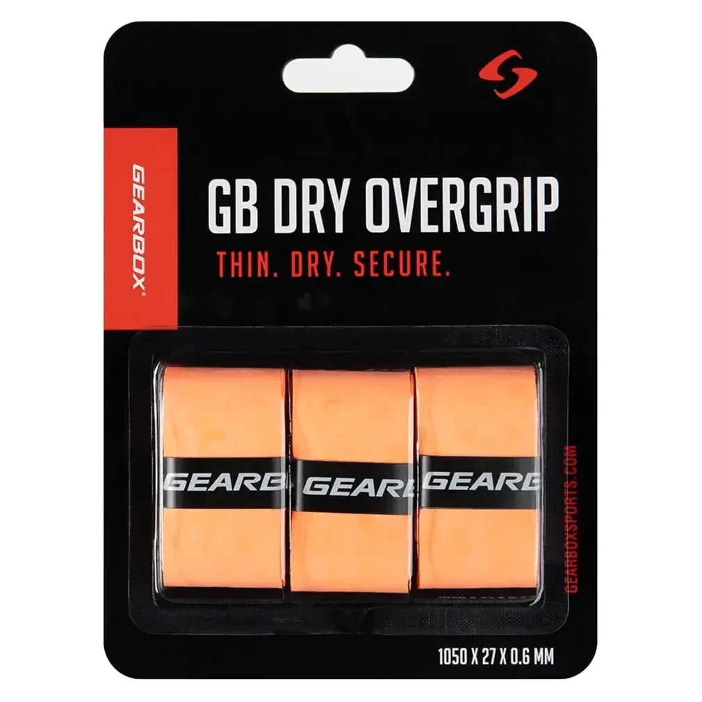 3-Pack Dry Pickleball Overgrip Neon Orange
