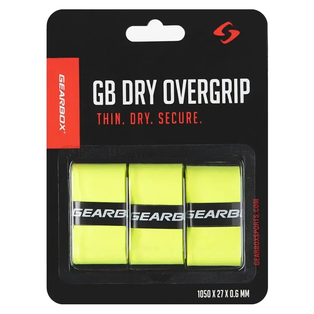 3-Pack Dry Pickleball Overgrip Neon Yellow