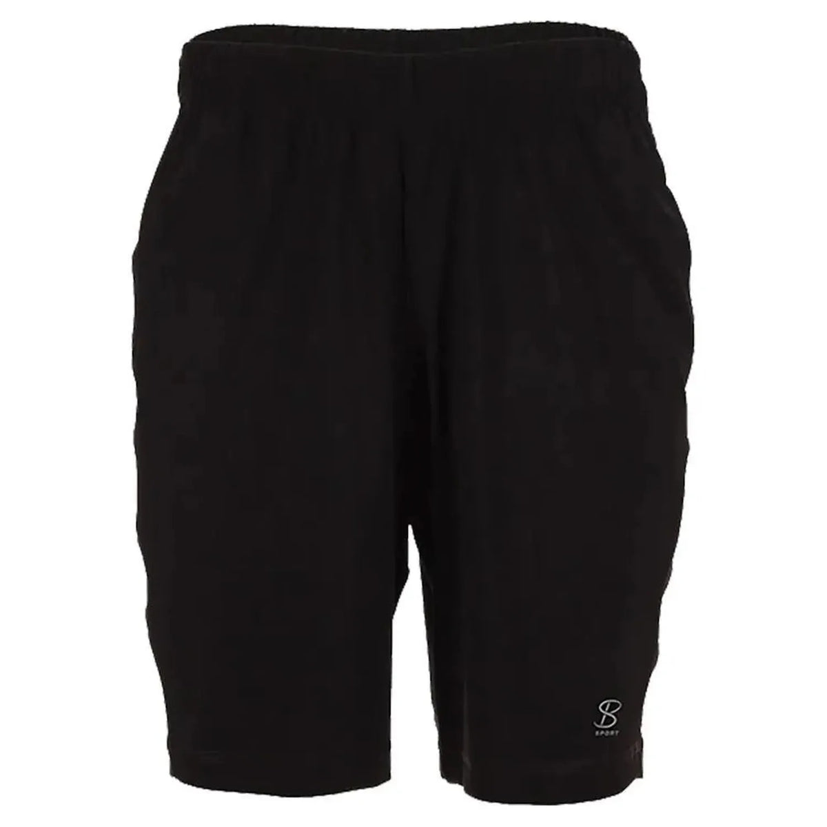 Men's SB Sport Game 9 Inch Tennis Short Black-Apparel-Sofibella-8011BLK-U22-1-Tennis Express