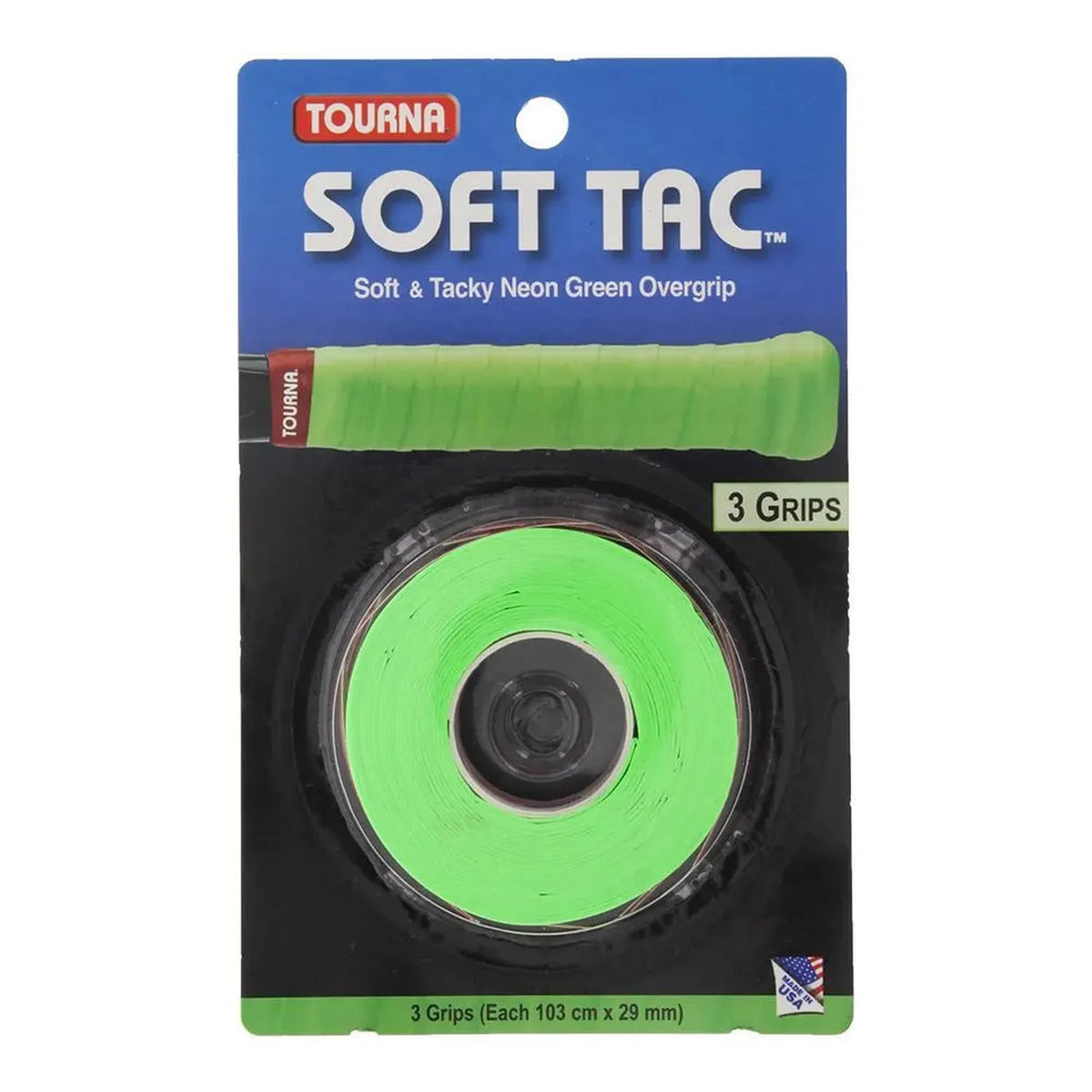 Soft Tac Tennis Overgrip-Accessories-Tourna-80396-NG_NEON_GREEN-L-Tennis Express