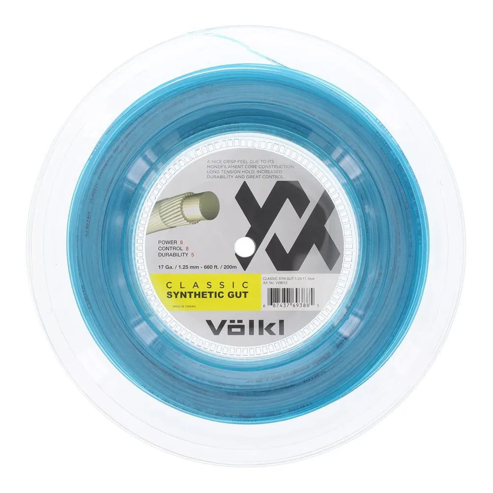 Classic Synthetic Gut Tennis String Reel-Strings-Volkl-81968-BLUE-L-Tennis Express