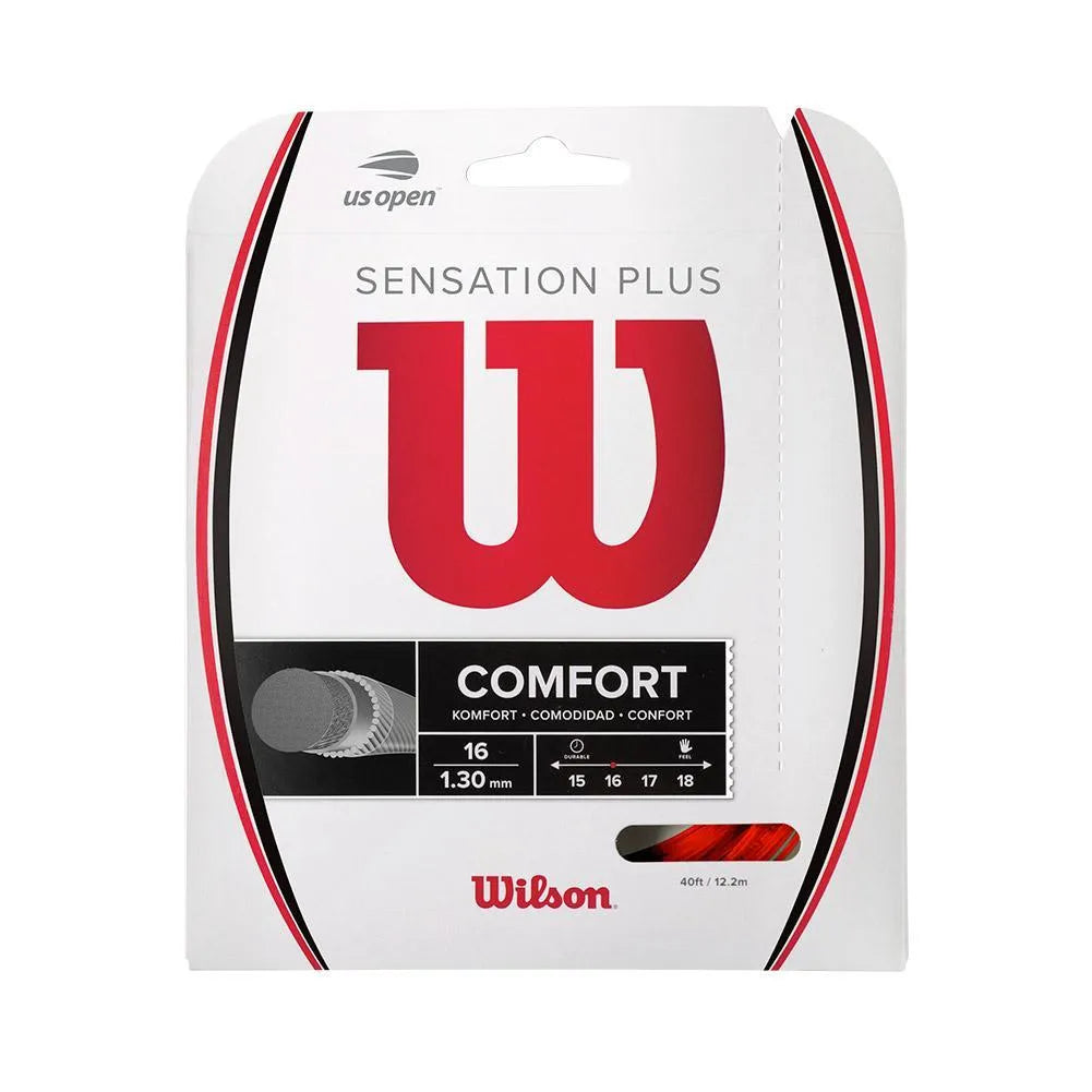 Sensation Plus Tennis String-Strings-Wilson-82708-RED-L-Tennis Express