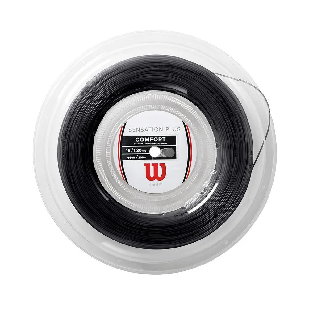 Sensation Plus Tennis String Reel-Strings-Wilson-82709-BLACK-L-Tennis Express