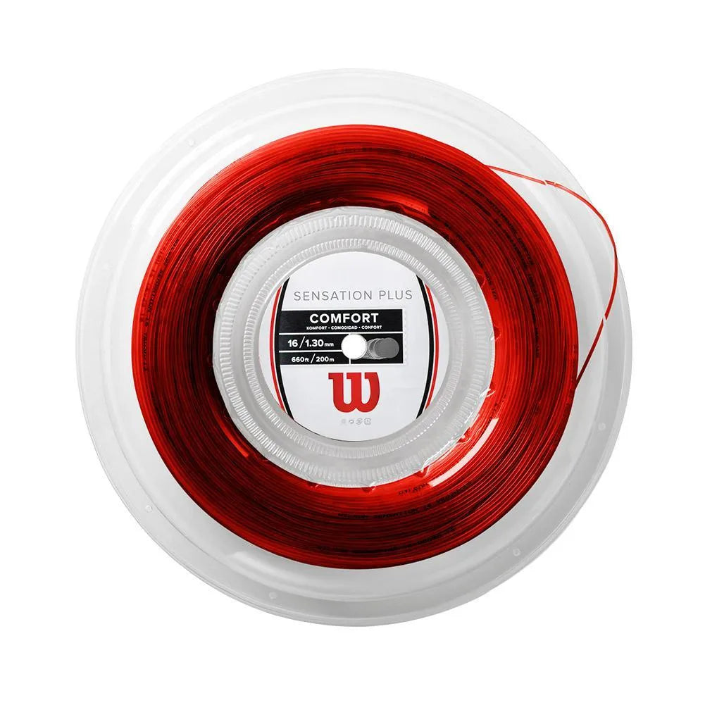 Sensation Plus Tennis String Reel-Strings-Wilson-82709-RED-L-Tennis Express
